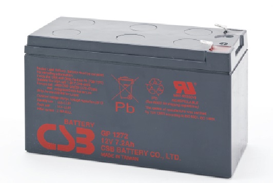 GP 1272 F1 28W - аккумулятор CSB 7.2ah 12V  